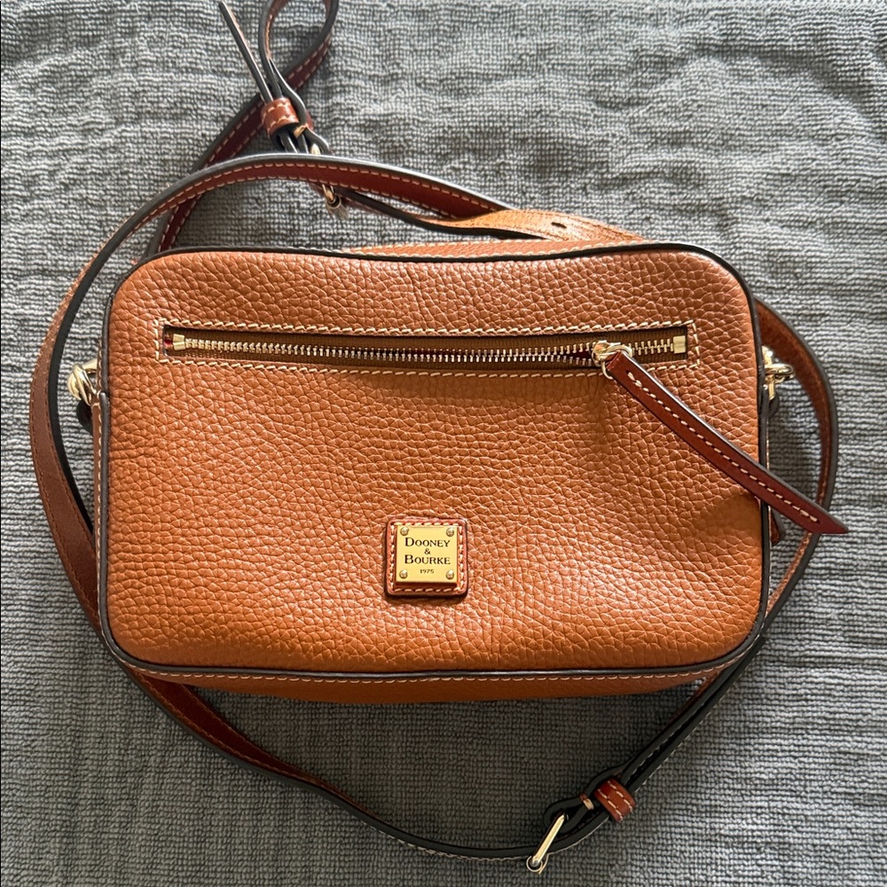 Dooney & Bourke Tan Leather Crossbody Bag